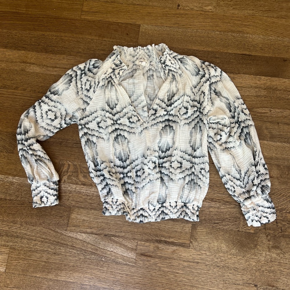 smocked long sleeve Boho style